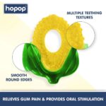 HOPOP Easy Grip Water Filled Cooling Teether For Babies - Corn 4m+