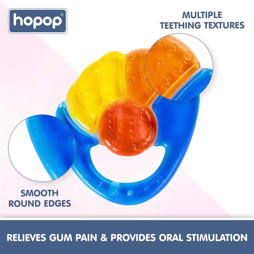 Buy Hopop Silicone Teether with Water for Babies - Multicolor Online in India at uyyaala.com