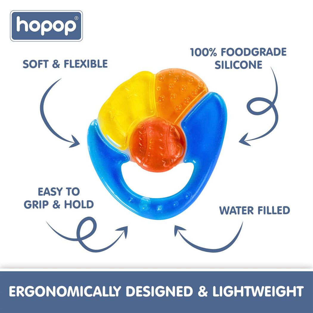 Buy Hopop Silicone Teether with Water for Babies - Multicolor Online in India at uyyaala.com