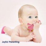 HOPOP Soft Silicone Giraffe Shaped Silicone Teether For Babies - Yellow 4m+