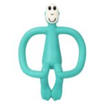HOPOP Easy Grip Monkey Shaped Silicone Teether - Green 4m+
