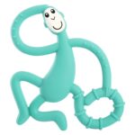 HOPOP Soft Silicone Monkey Shaped Silicone Teether For Babies - Green 4m+
