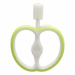 HOPOP Soft Silicone Apple Teether For Babies - Green 4m+