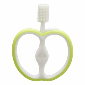 HOPOP Soft Silicone Apple Teether For Babies - Green 4m+
