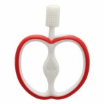 HOPOP Soft Silicone Apple Teether For Babies - Red 4m+