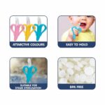 HOPOP Soft Silicone Banana Teether For Babies - Blue 4m+