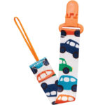 Hopop Baby Pacifier Clip For Babies- Orange, 0m+