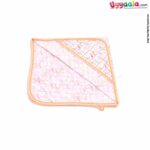 BABYS GIFT Cotton Hosiery Hooded Towel for Babies with Animals Print 1pc 0+m Age, Size (77*76cm)