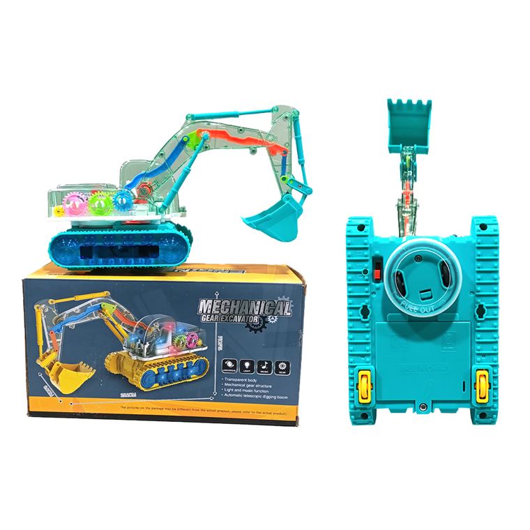 Buy Excavator Battery Toy with visible Gears - Green Online in India at uyyaala.com