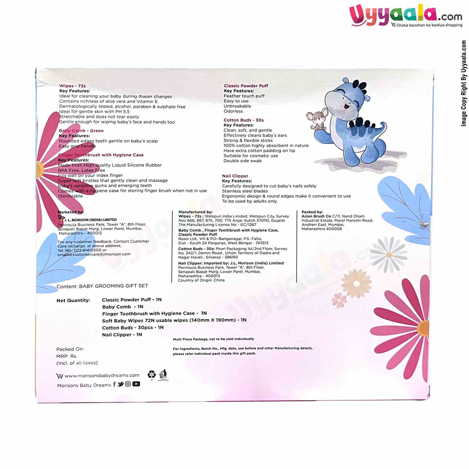 MORISONS Baby Dreams Baby Grooming Gift Set