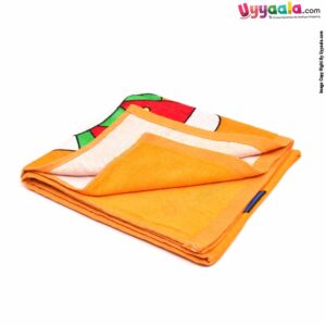 Baby Terry Bath Towel with Hello Kitty & Teddy Bear Print 0+m Age, Size (97*49cm)