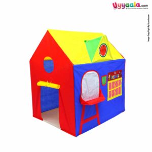 CUDDLES My School Play Tent Water Proof with Removable Pipe Tent House for Kids 3+Y Age - MultiColor