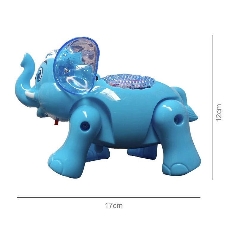 Buy Elephant Battery Operated Toy With Lights & Music - Blue Online in India at uyyaala.com