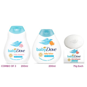BABY DOVE Rich Moisture Lotion, Shampoo & Bathing Bar ( Combo of 3 )