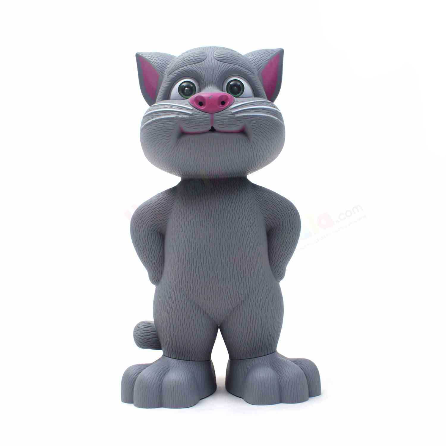 Intelligent Talking Tom, Battery Operated Cat Toy With AI Touch & Record - 3+Y, Grey