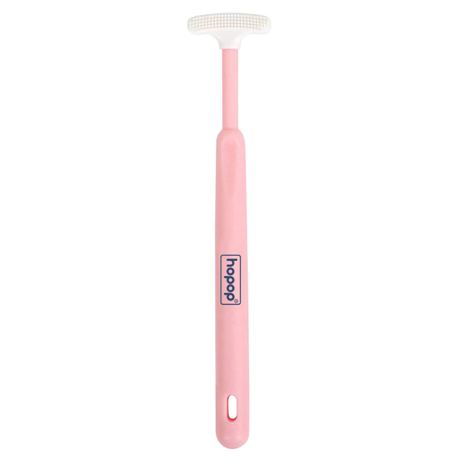 Hopop Soft & Gentle Tender Tongue Cleaner For Babies - Pink 6m+