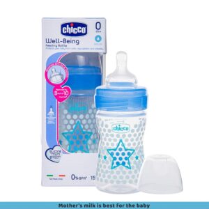 Buy Chicco Anti-Colic Baby Milk Feeding Bottle - Blue Online in India