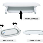 R for Rabbit Bubble Double Elite Baby Bath Tub for Kids of 0 to 3 years Color Grey