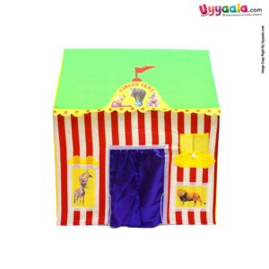 CUDDLES Circus Play Tent Water Proof with Removable Pipe Tent House for Kids 3+Y Age - MultiColor