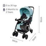 R FOR RABBIT Cutie pie - the rocking baby stroller and pram for babies - green & black, 0 - 3 years