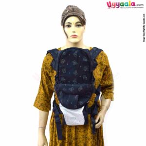 Baby Carrier with 6 in 1 Carry Positions, for 3 to 30m Baby, Max Weight Up to 12kgs, Teddy Bear Print, Size(37*32cm)