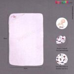 Dual layered Terry Cotton Hooded Baby Towel with Teddy Bear & Aeroplane Prints - 0+m, Size (94*65cm), White & Multicolor