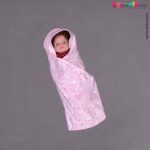 BABY STATION Hooded Single Layer Towel Hosiery Cloth Plain Horse Print 1pc 0+m Age