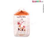 Quick Dry Sleeping Bag (Carry Nest) Premium Velvet For Babies 0-12m Age, Size(67*46cm)- Cream