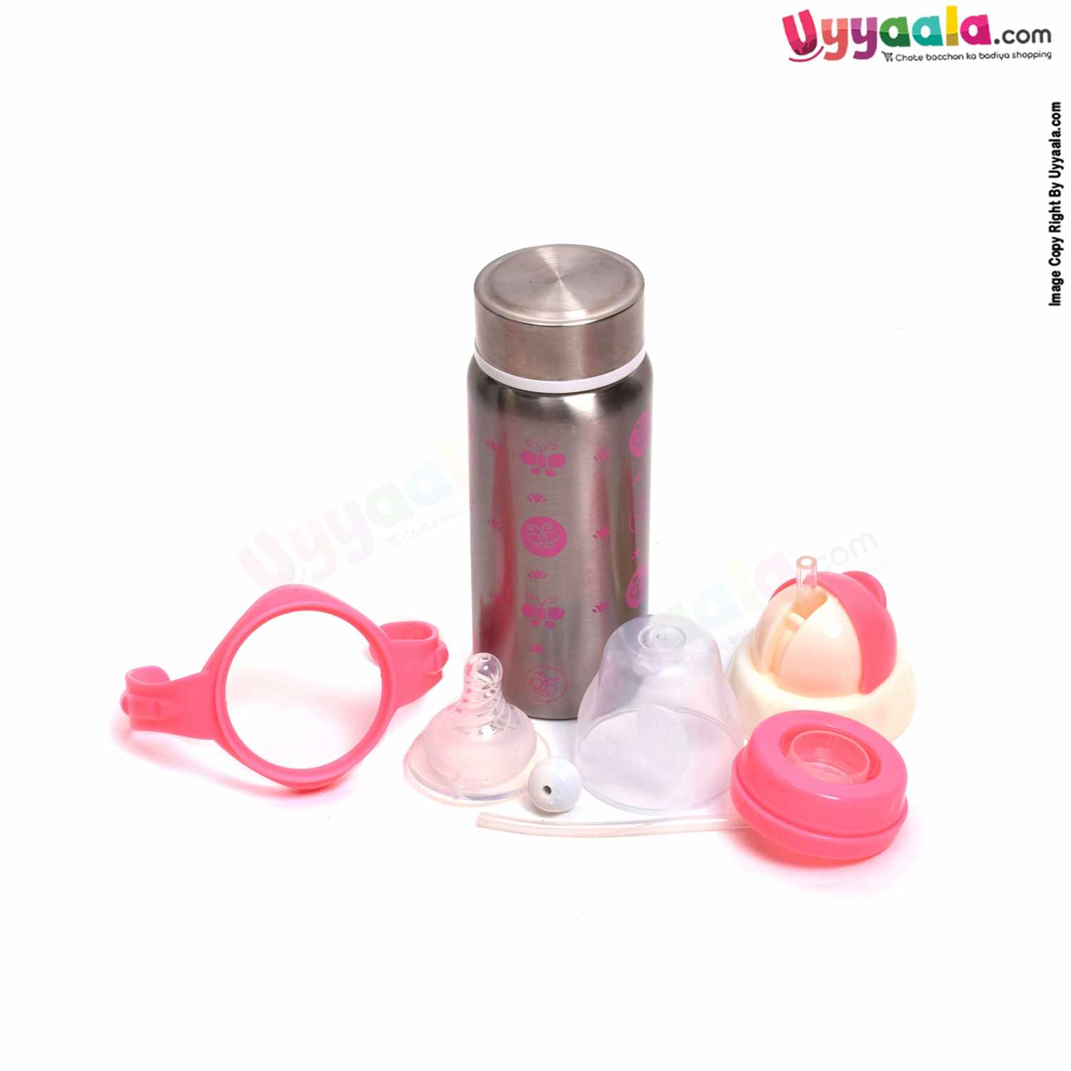 Steel Twin Handle Baby Feeding Bottle