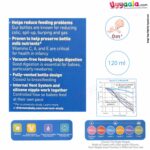 Dr Browns feeding Bottle with vent narrow neck 120ml, 0+months