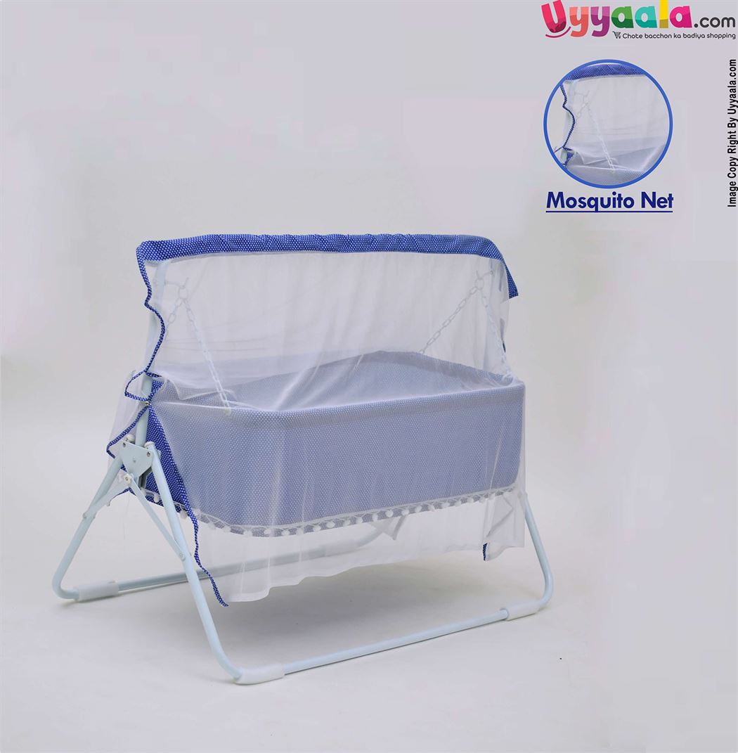 Baby 5 Star Crib & Swing Cradle 2 In 1 With Mosquito Protection Net