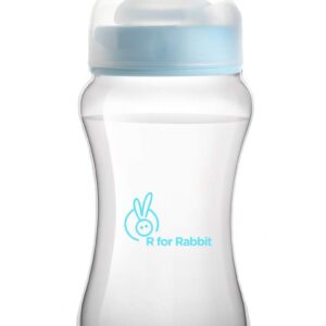 R FOR RABBIT First Feed Polypropylene Feeding Bottle For Babies - Blue 250ml 6m+