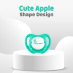 R FOR RABBIT Apple Pacifier For Babies- Green, 3m+ (M)