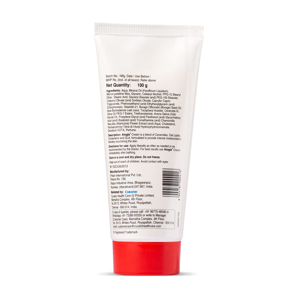 Buy Curatio Atogla Moisturizing Cream for Babies - 100gms Online in India at uyyaala.com