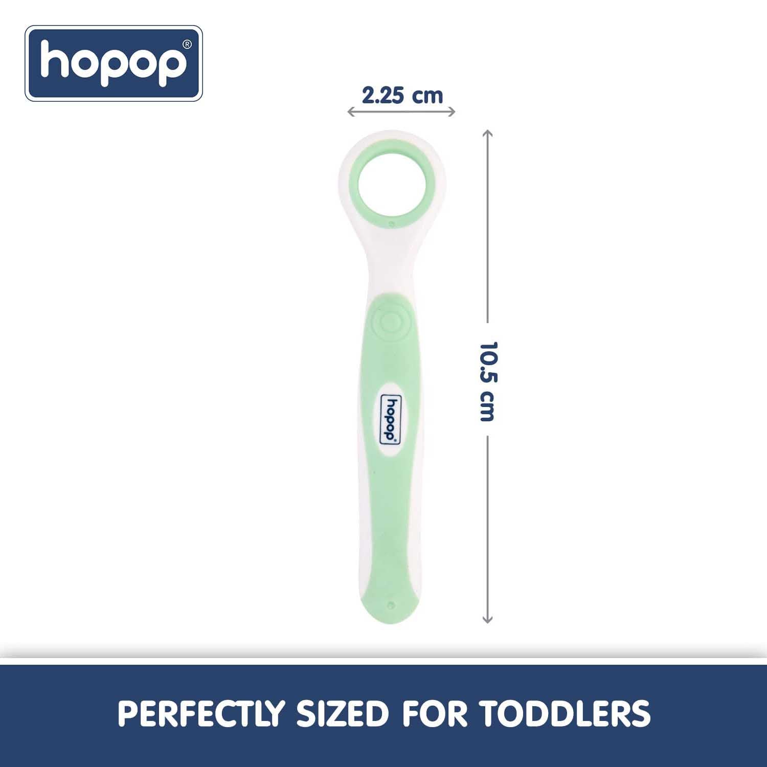 HOPOP Tongue Cleaner For Babies - Green 3m+