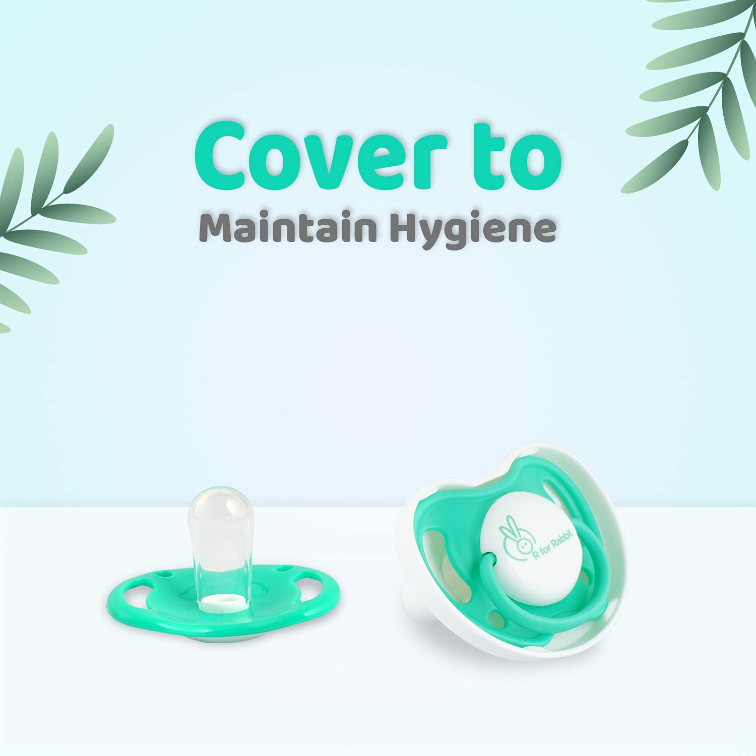 R FOR RABBIT Apple Pacifier For Babies- Green, 3m+ (M)