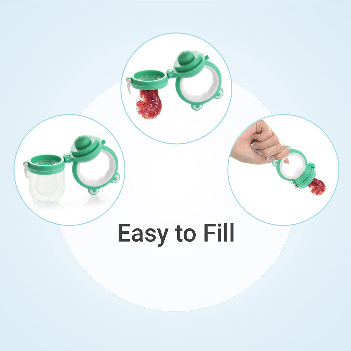 R for Rabbit First Feed Silicone Nibbler for Babies of - 4 months +