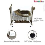 COOL BABY Bear Shape Cradle With Mosquito Protection Net