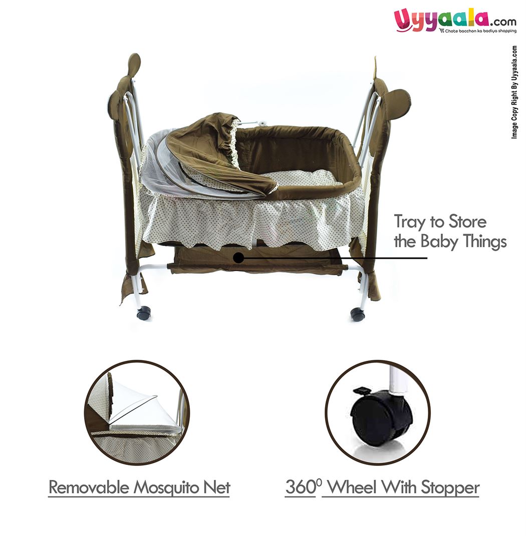 COOL BABY Bear Shape Cradle With Mosquito Protection Net