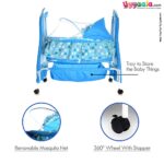 Shop for Cool Baby Cradle with Soft Bedding & Mosquito Net in India at uyyaala.com