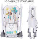 R for Rabbit Feeding High Chair Marshmallow for Babies - 7 Levels Smart Baby Feeding High Chair