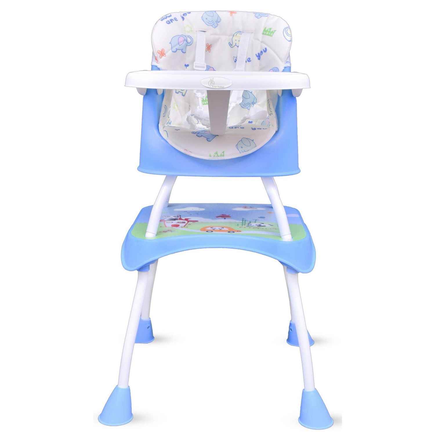 R FOR RABBIT Cherry Berry Grand Convertible 4 in 1 Feeding High Chair for Baby of 6 Month to 7 years