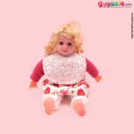 Baby Bib Soft Hosiery Cotton 2 in 1 Usable with Bow & Floral Print for Newborn, Size (29.5*20cm)- Peach & White