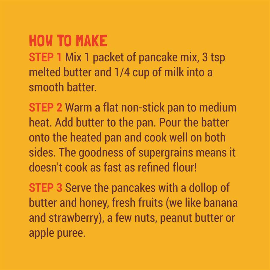 Buy Slurrp Farm Millet Pancake Mix with Banana Choco-Chip for Small Children - 150gms Online in India at uyyaala.com