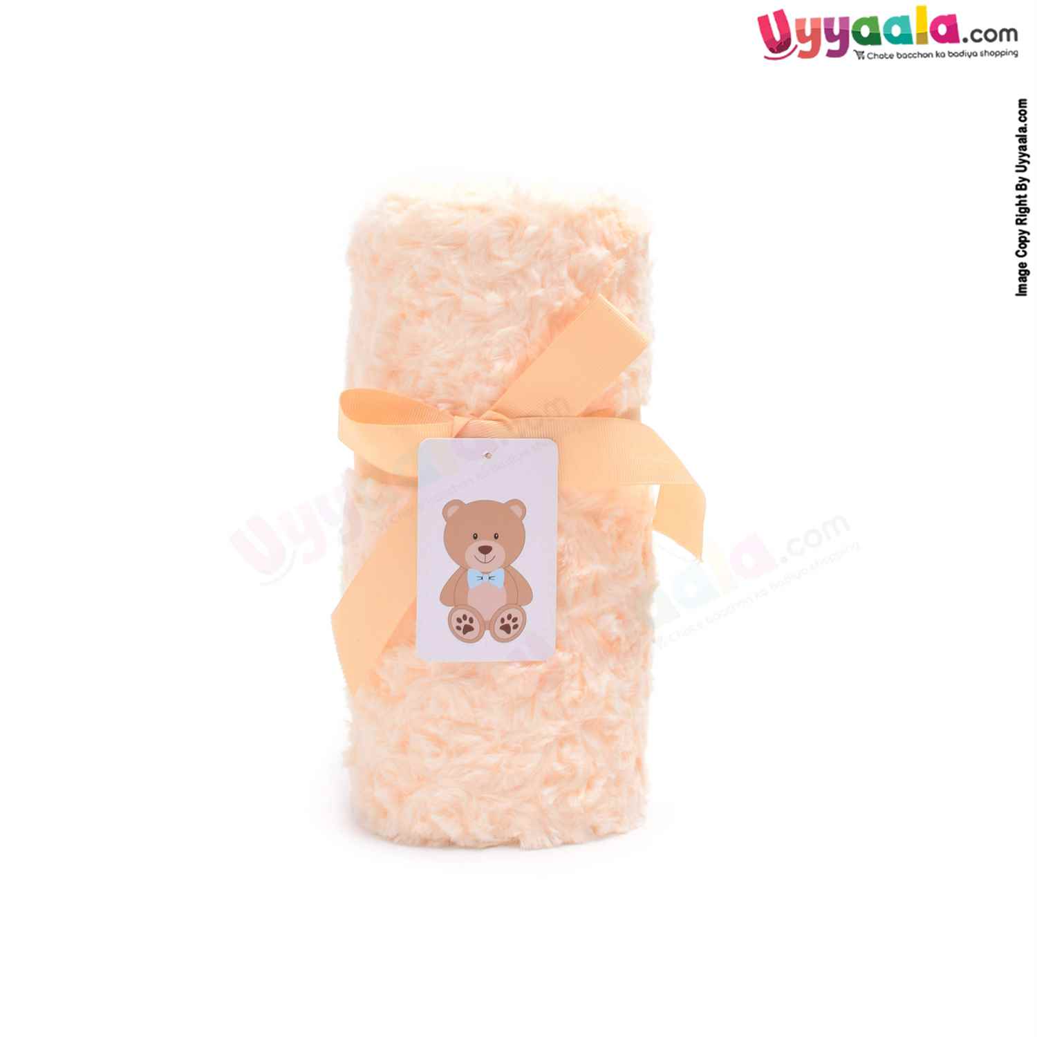Baby Fur Rose Blanket 0-24m Age, Size(77*70cm)