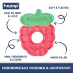 Hopop Easy Grip Water Filled Cooling Teether For Babies - Red Grape 4m+