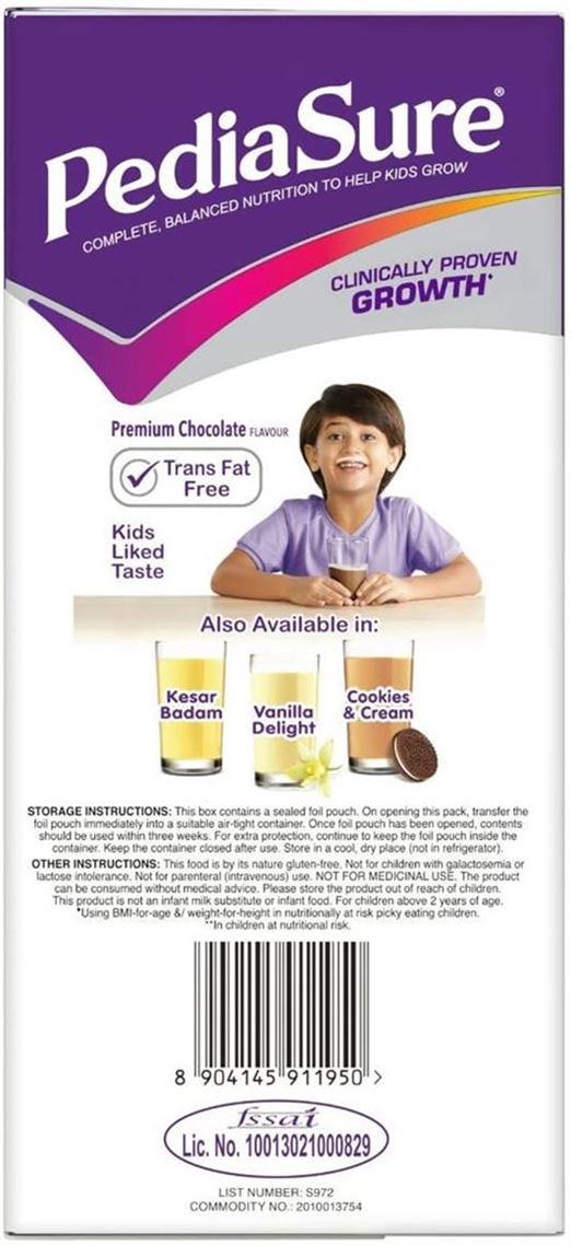 ABBOTT Pediasure Complete Balanced Nutrition to Help Kids Grow Box Nutrition Drink
