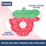 Hopop Easy Grip Water Filled Cooling Teether For Babies - Red Grape 4m+