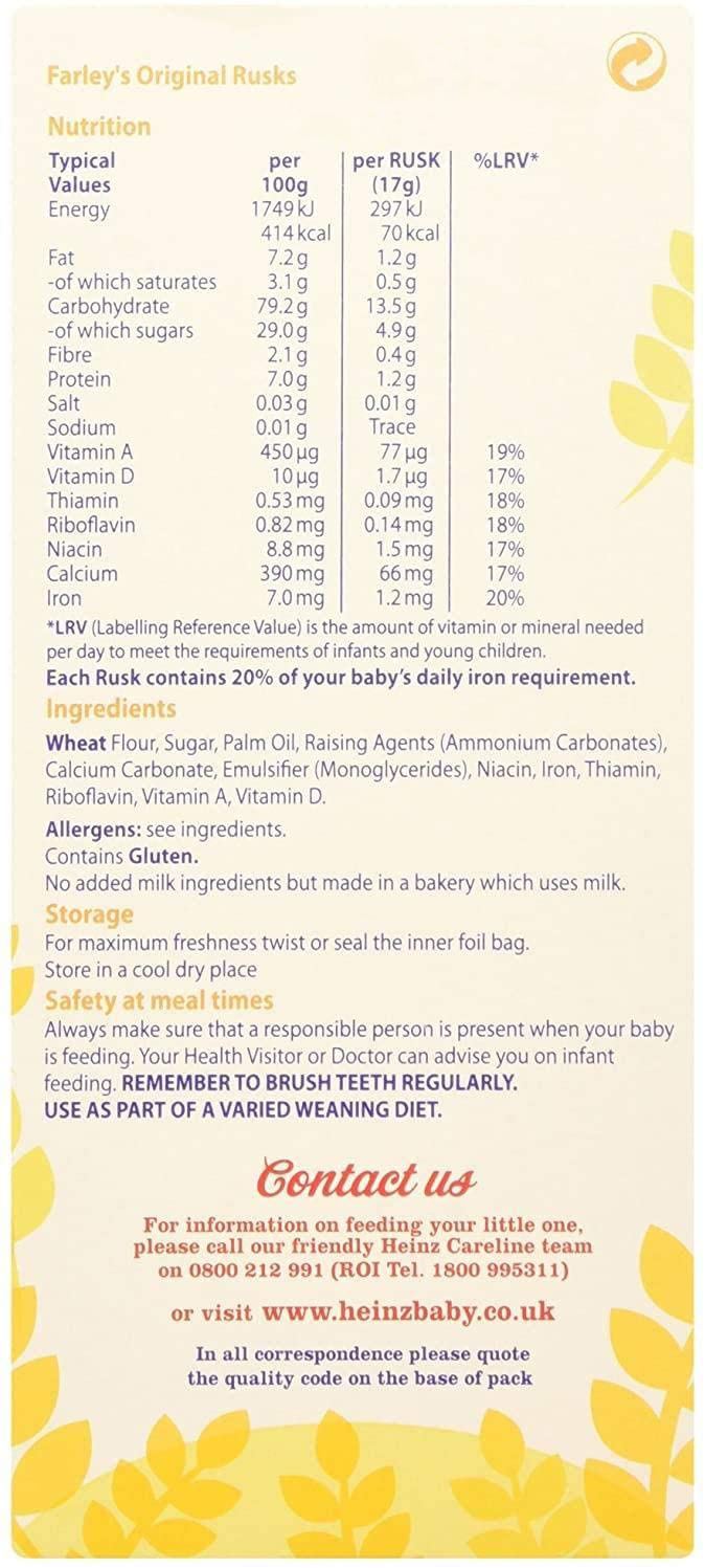 HEINZ Farley's Rusks, Original Flavour