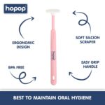 Hopop Soft & Gentle Tender Tongue Cleaner For Babies - Pink 6m+
